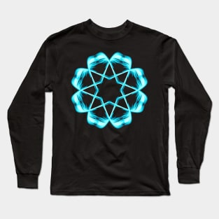 Blue mandala Long Sleeve T-Shirt